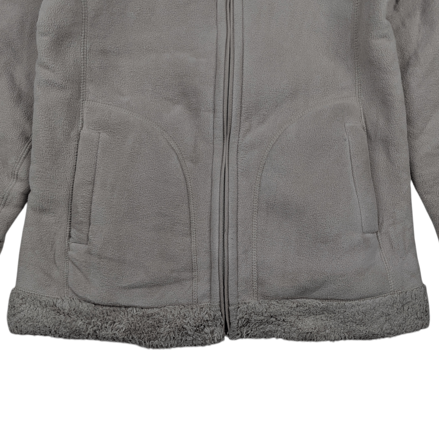 Uniqlo 2000's UNIQLO Reversible Grey Faux Fur Winter Fleece Jacket Size S / US 4 / IT 40 - 7 Thumbnail