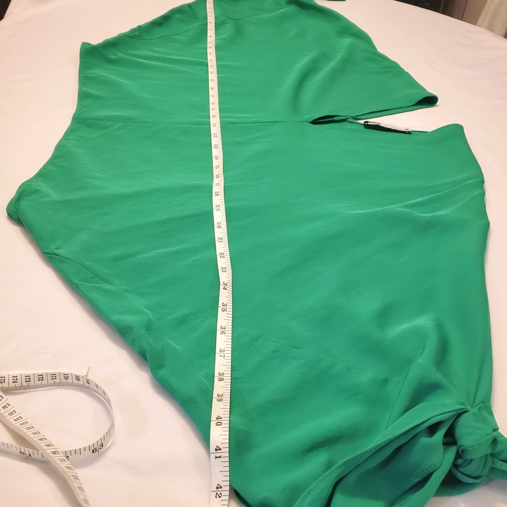 Zara Zara Blouse Womens Sz Small Cropped V Neck Balloon Bat Wing 3/4 Sleeve Size S / US 4 / IT 40 - 5 Thumbnail