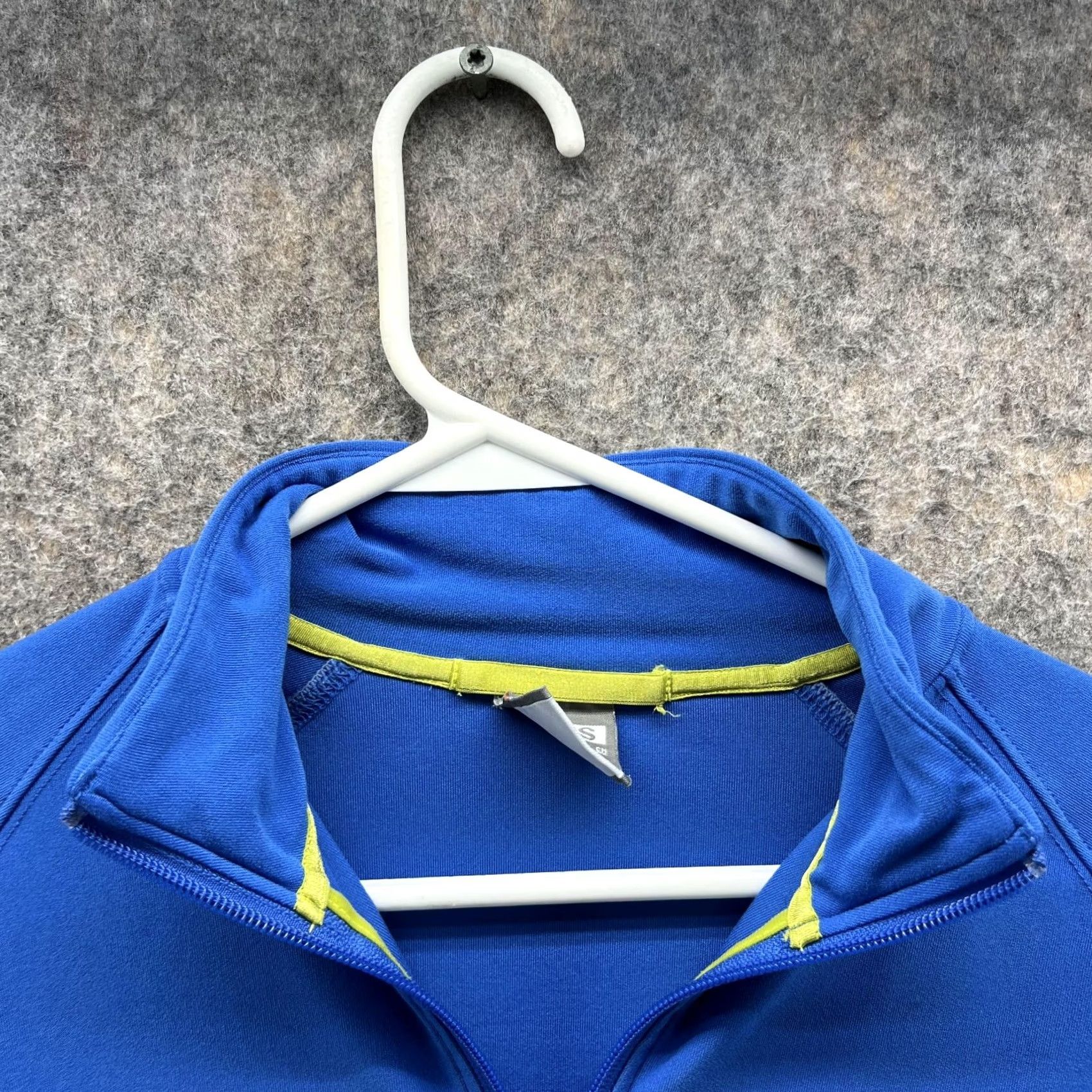 Nike VINTAGE Nike Sweater Women Small Blue Full Zip Dri Fit Mock Neck Knit Logo Shirt Size S / US 4 / IT 40 - 5 Thumbnail