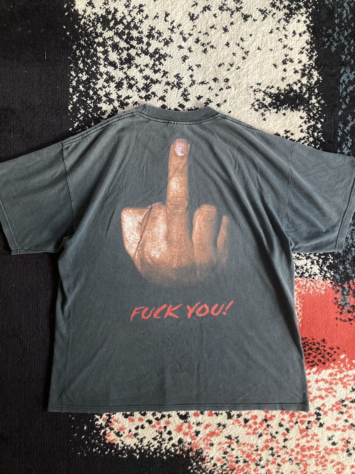 Band Tees × Vintage Vintage y2k 2005 Machinehead Fuck You t shirt Size US XL / EU 56 / 4 - 1 Thumbnail