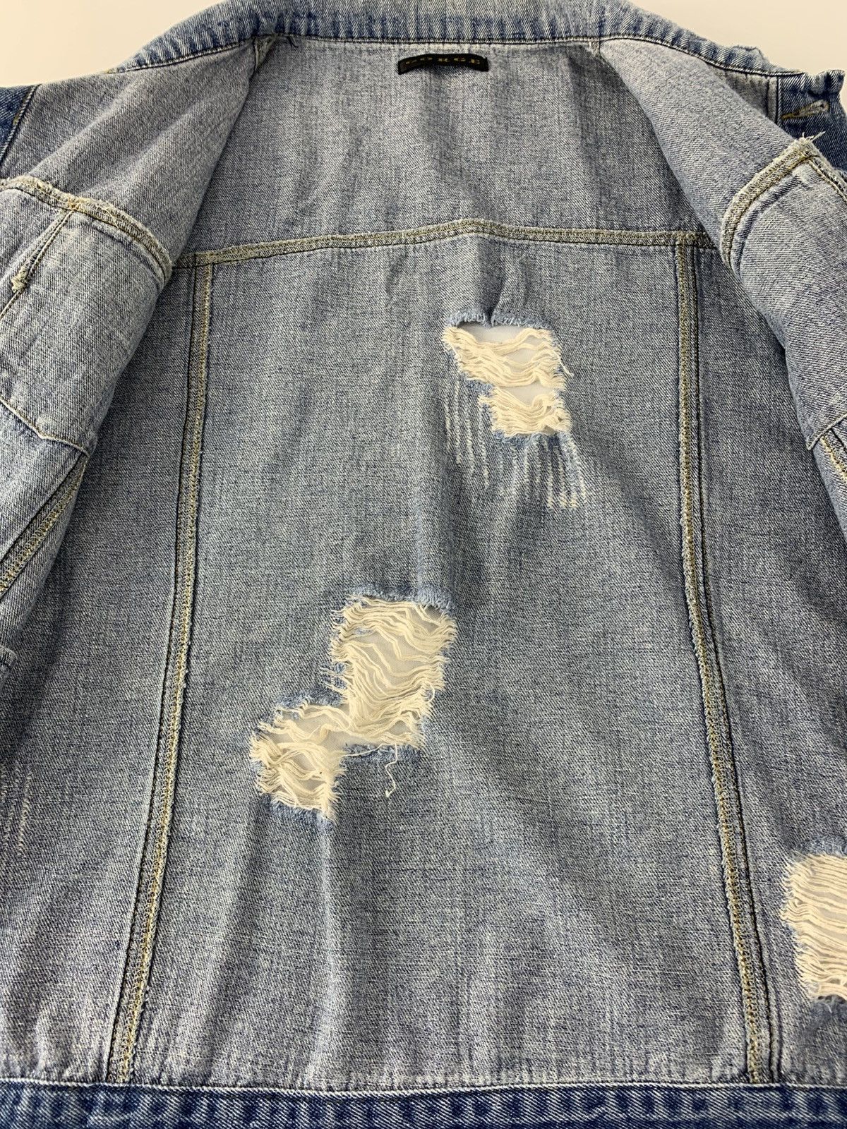Vintage Gorge Indigo Denim Jacket Double Pocket Western Style Size L / US 10 / IT 46 - 6 Thumbnail