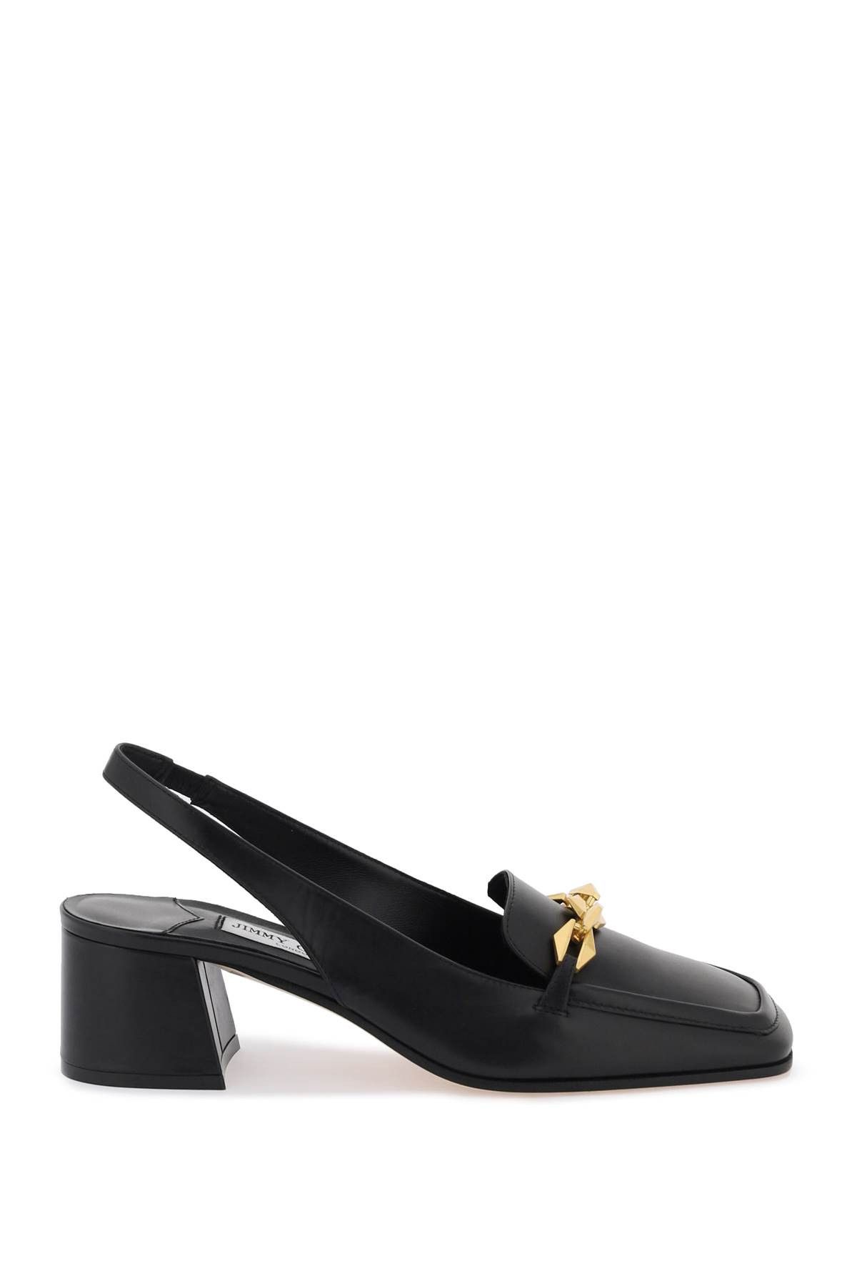 image of Jimmy Choo Tilda 45 Slingback Pumps Shoes in Black, Women's (Size 8)
