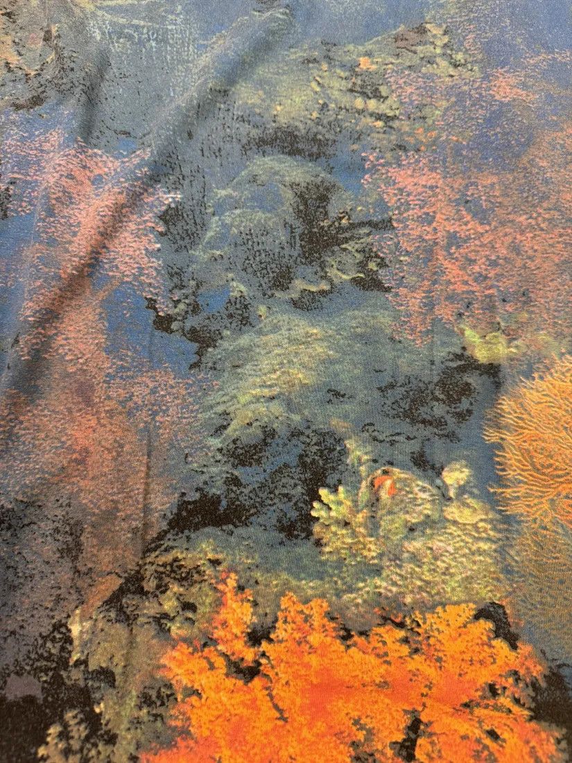 Designer × Roberto Cavalli × Vintage SS1998 Cavalli Blue Coral Ocean Dress Size M / US 6-8 / IT 42-44 - 3 Thumbnail