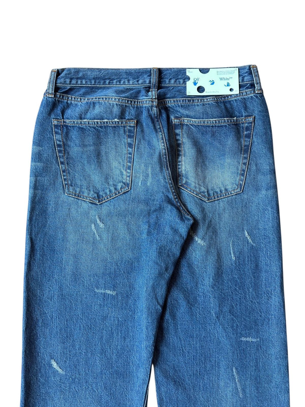 Off-White Off-White Virgil “CUT HERE” Denim Jeans Size US 34 / EU 50 - 6 Thumbnail