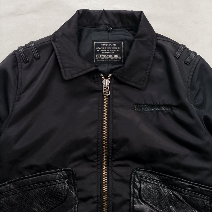 Japanese Brand 291295 homme P29 bomber casual jacket nylon leather Size US S / EU 44-46 / 1 - 3 Thumbnail