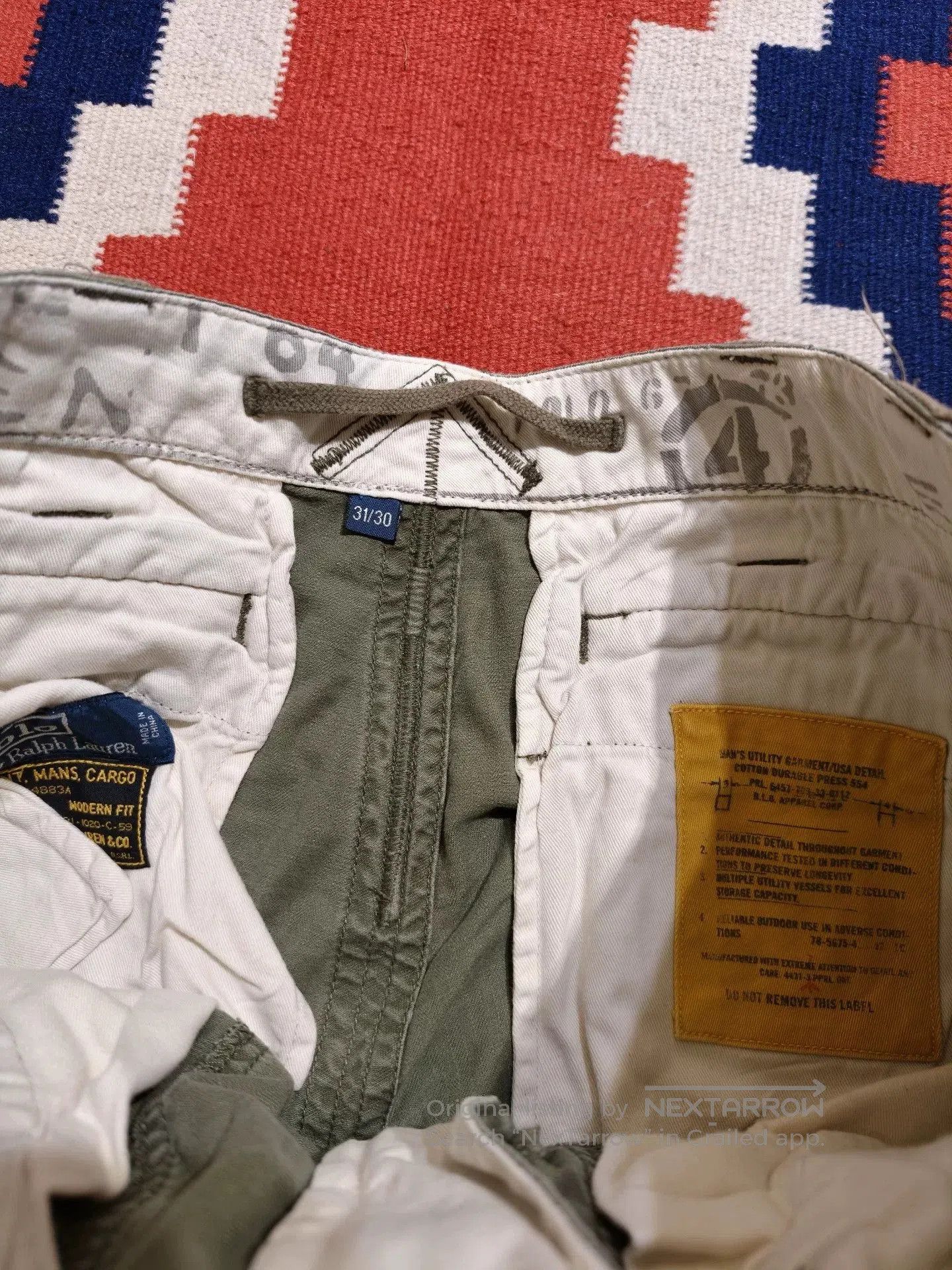 RRL Ralph Lauren RRL Ralph Lauren Vintage Cargo Paratrooper Pants. Size US 32 / EU 48 - 6 Thumbnail