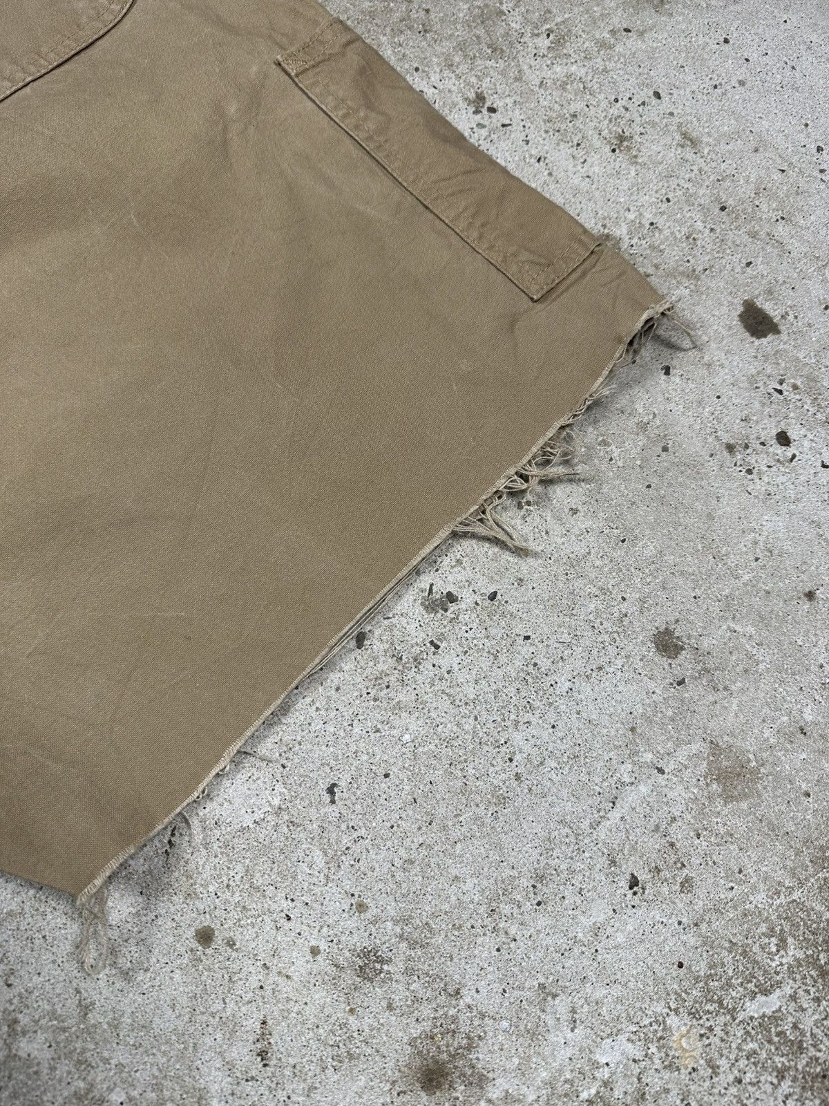 Carhartt × Vintage Vintage Y2K Carhartt Baggy Carpenter Denim Shorts Beige Size US 42 / EU 58 - 5 Thumbnail
