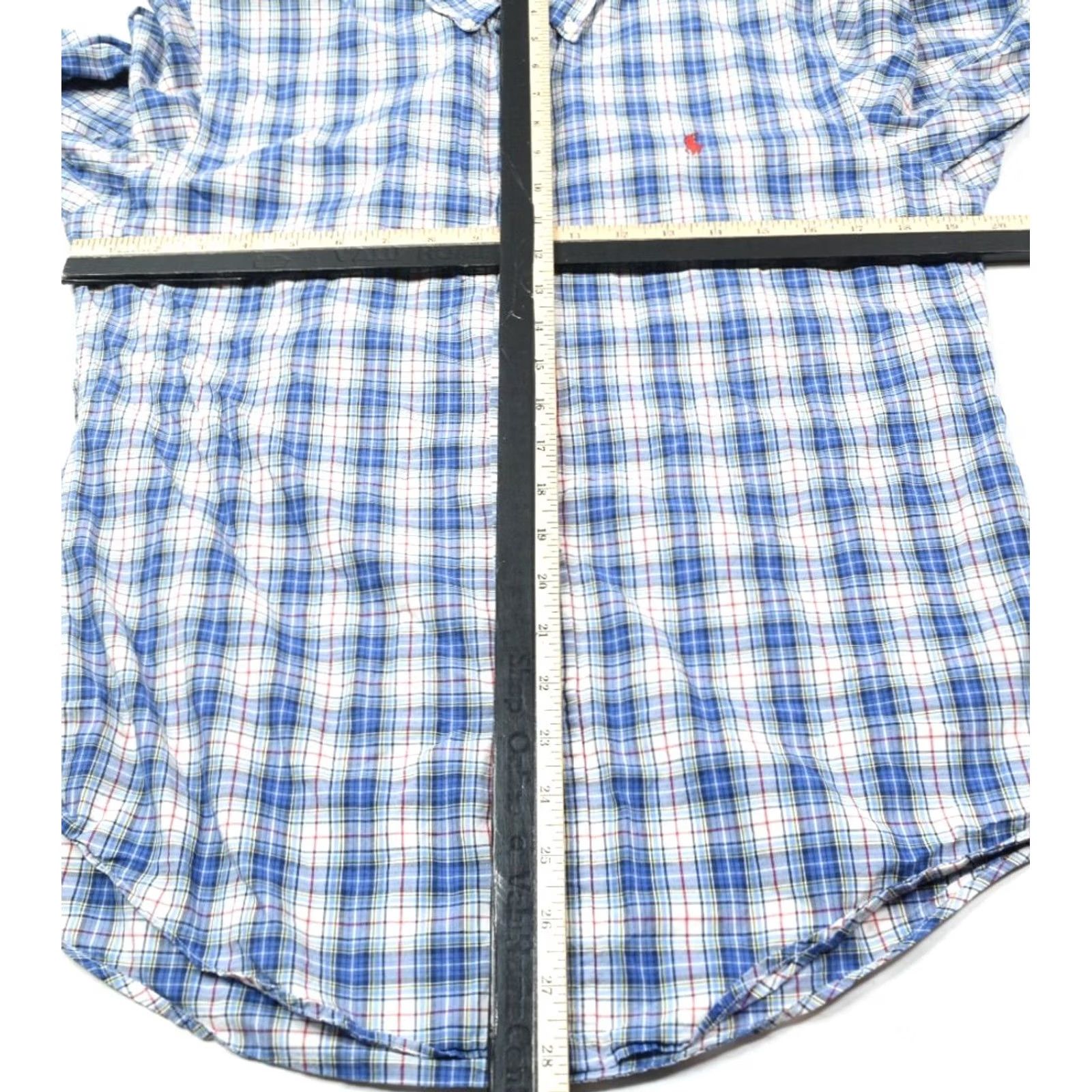 Ralph Lauren Ralph Lauren Shirt Mens XL Blue Red Plaid Long Sleeve Button-Down Slim Fit, Button-Up, Classic Colorful, Casual Business Size US XL / EU 56 / 4 - 7 Thumbnail