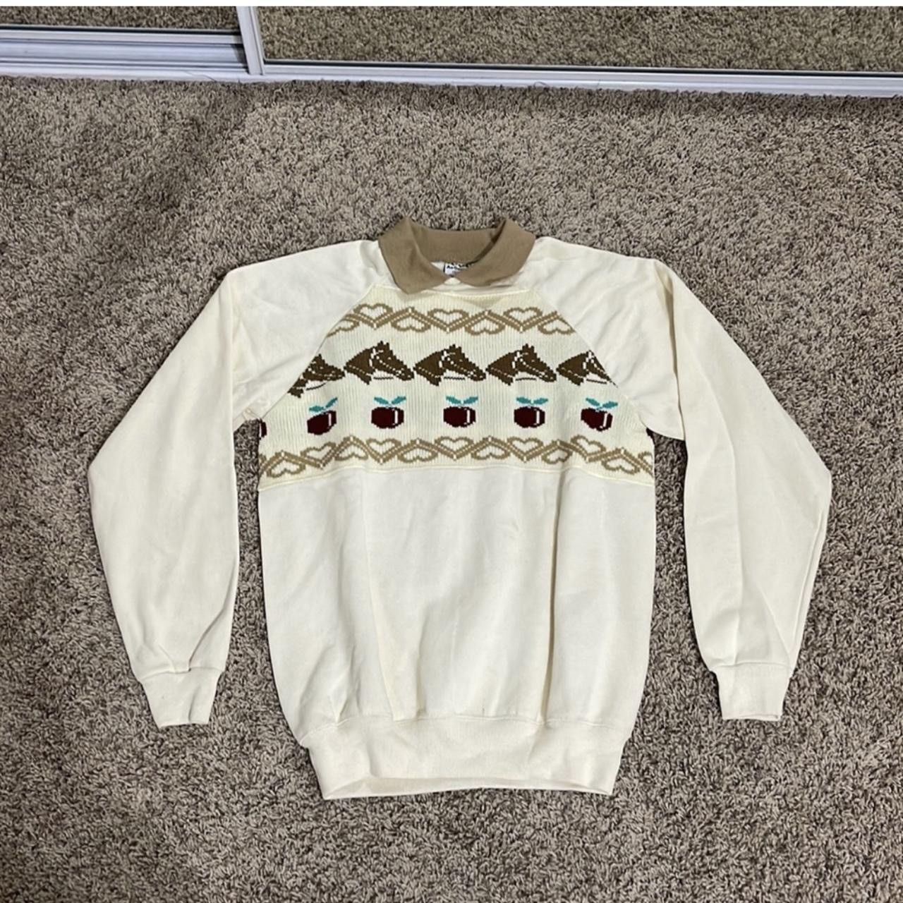 Hanes × Vintage Vintage Collared Horse Crewneck Size L / US 10 / IT 46 - 1 Thumbnail