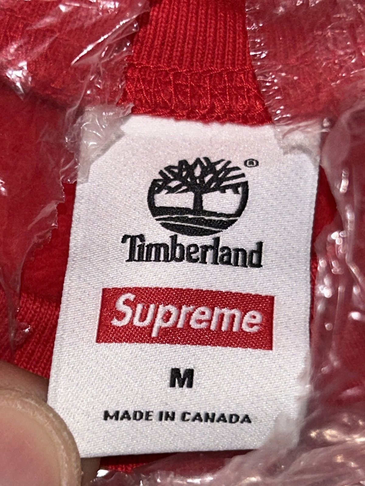 Supreme × Timberland Supreme Timberland Crewneck Red SS20 Medium NEW WITH TAGS Size US M / EU 48-50 / 2 - 2 Thumbnail