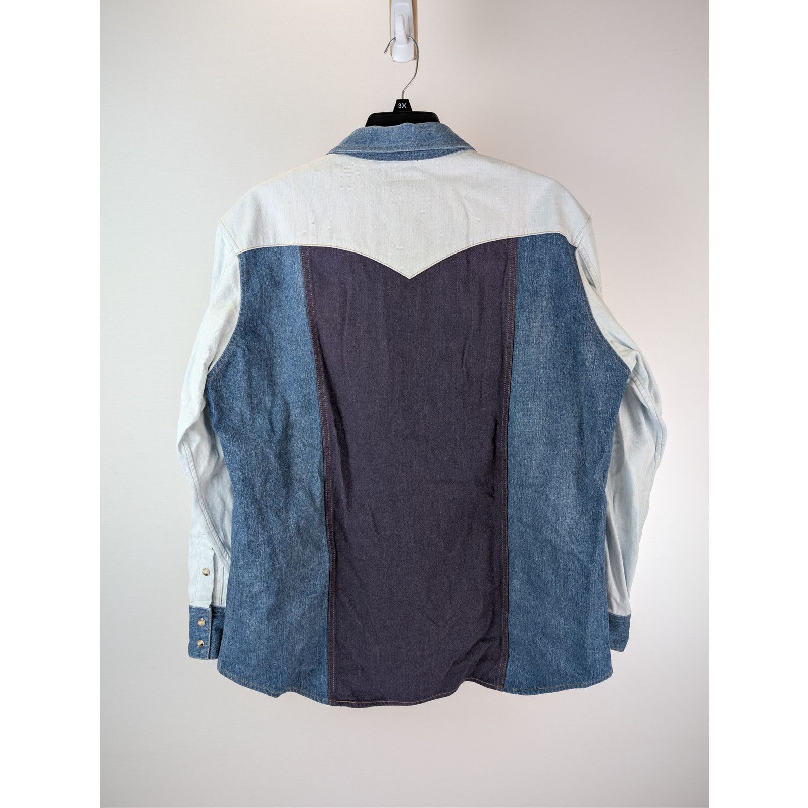 Celine o1rshd1 Denim Western Shirt in Blue Size US XL / EU 56 / 4 - 10 Thumbnail