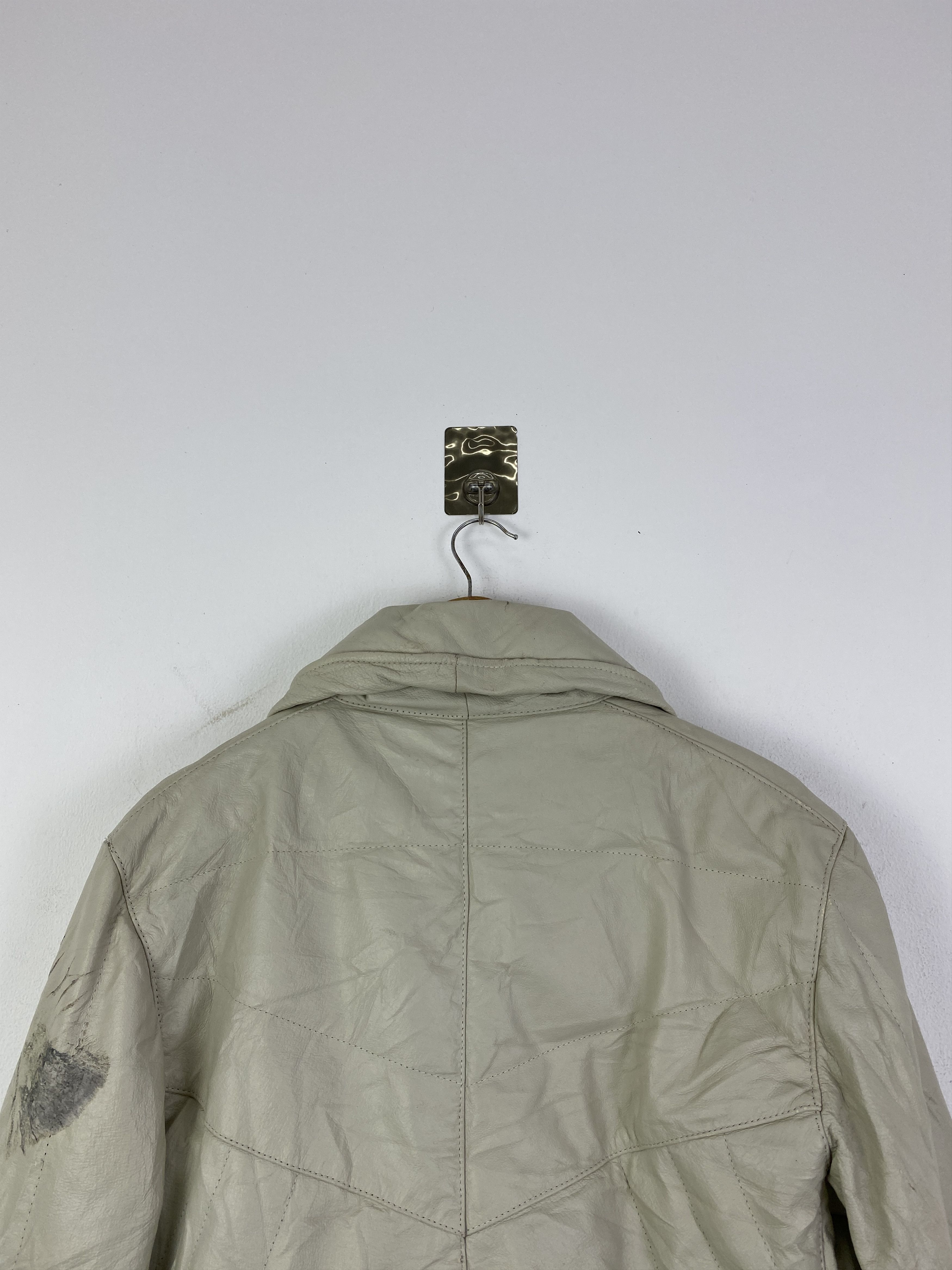 Other Vintage Roberto Massini Distressed Leather Jacket J0127 Size US L / EU 52-54 / 3 - 4 Thumbnail