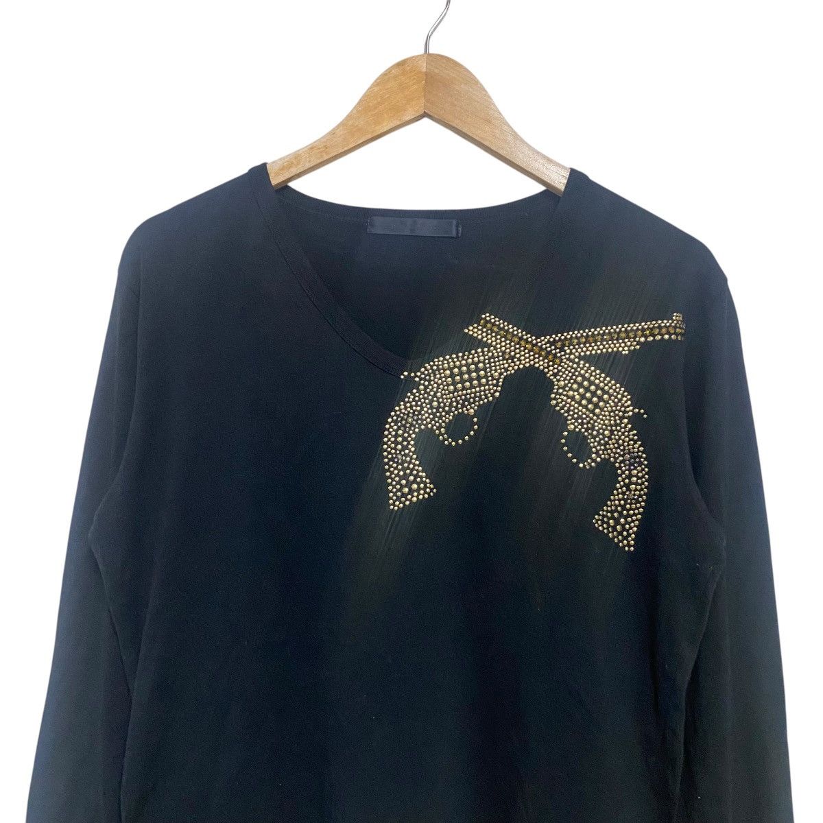 roarguns Roarguns Swarovski Black Longsleeve Shirt Size US M / EU 48-50 / 2 - 3 Thumbnail