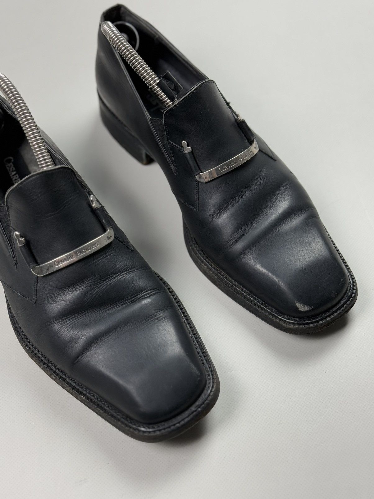 Vintage Cesare Paciotti Vintage Men’s Leather Formal Loafers Shoes Size US 8 / EU 41 - 4 Thumbnail