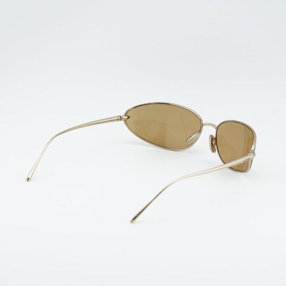 Loewe Loewe LW40164U 32E Sunglasses Shiny Gold Oval Frame, Brown Size ONE SIZE - 9 Thumbnail