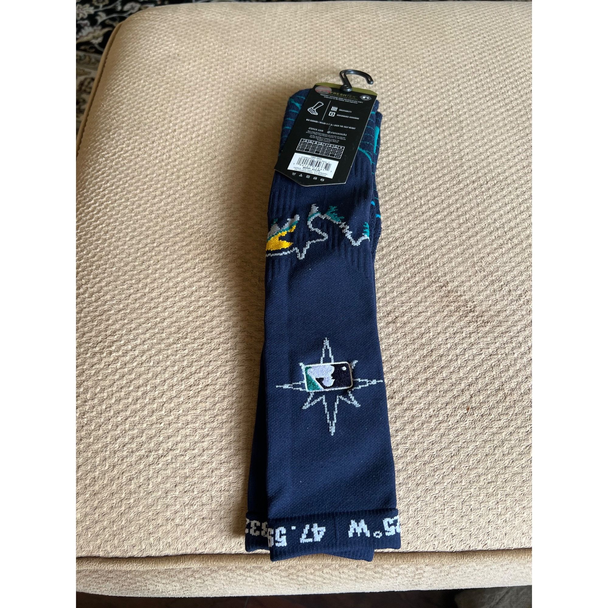 Stance Socks Stance MLB Seattle Mariners City Connect Socks - Size L (9-1 Size ONE SIZE - 4 Thumbnail