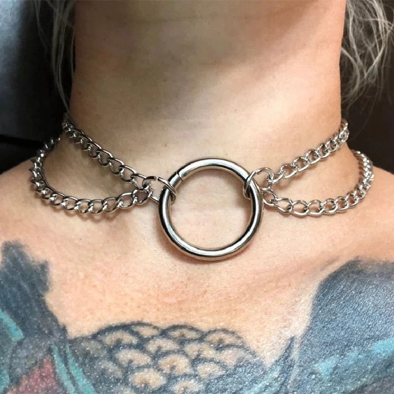 Other Double Layered Chain Choker Necklace Size ONE SIZE - 4 Thumbnail