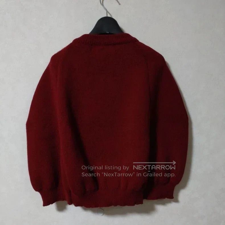Comme des Garcons Comme des Garcons Bordeaux Red Knit Sweater . Size US M / EU 48-50 / 2 - 2 Thumbnail