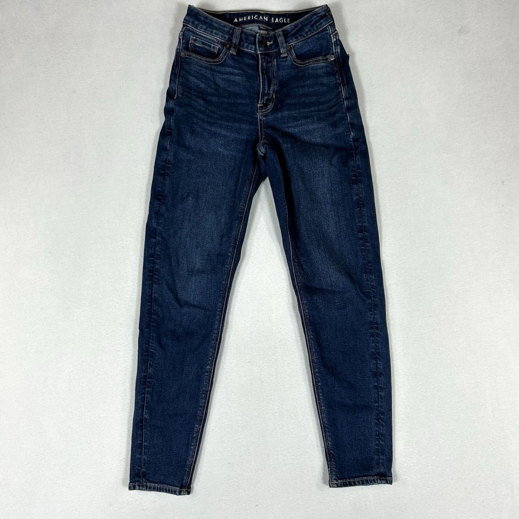 American Eagle Outfitters American Eagle Outfitters Mom Jean Skinny Jeans Women's Size 0 Regular Blue Denim AEO Size 25" / US 0 / IT 36 - 2 Thumbnail