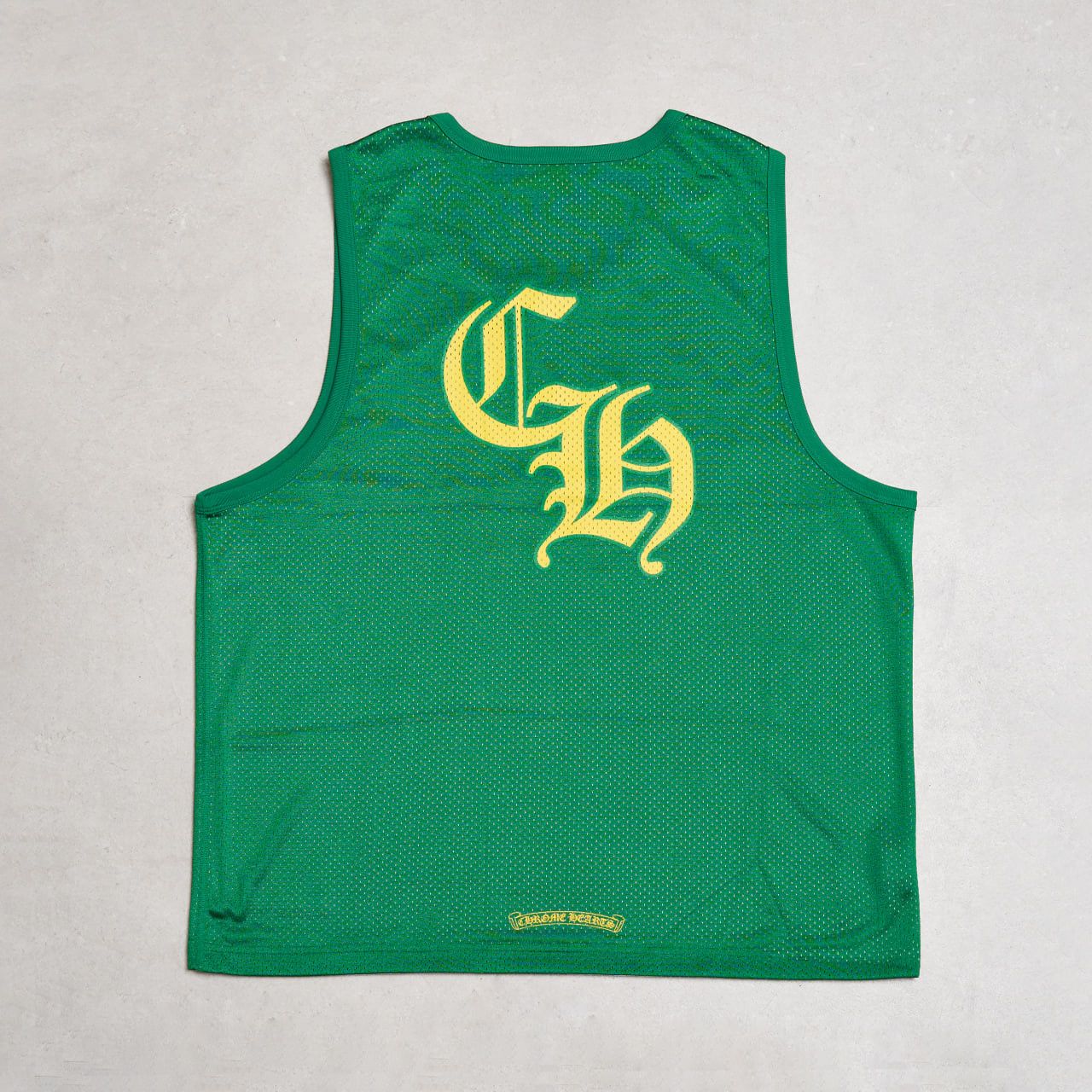 Chrome Hearts CHROME HEARTS Mesh Reversible Basketball Jersey GREEN/WHITE Size US L / EU 52-54 / 3 - 12 Thumbnail