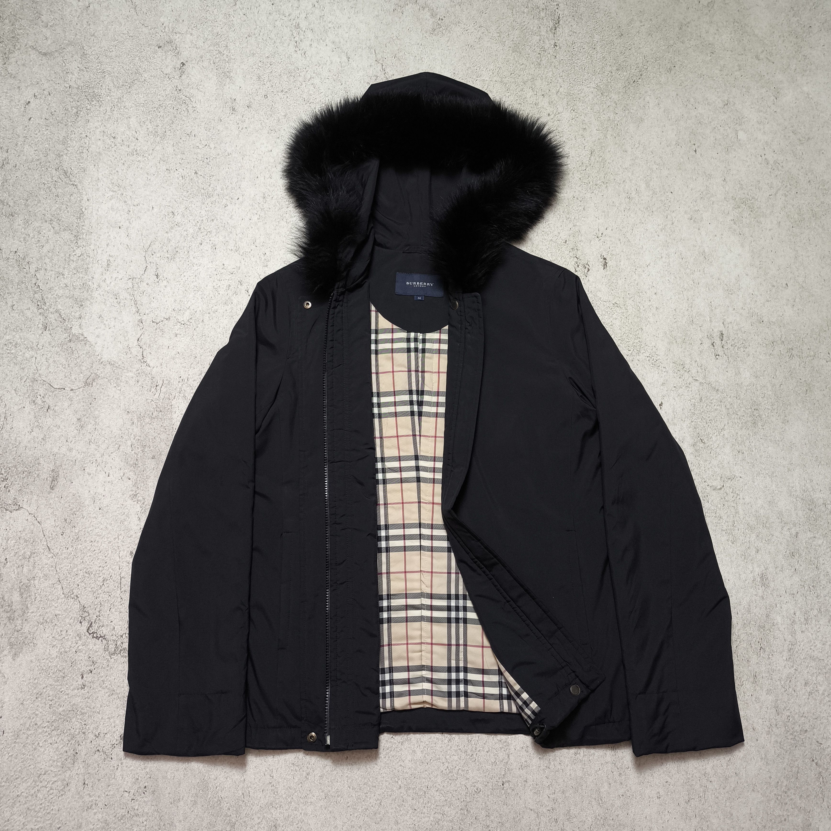 Burberry Burberry London Nova Check Fur Jacket Size S / US 4 / IT 40 - 9 Thumbnail