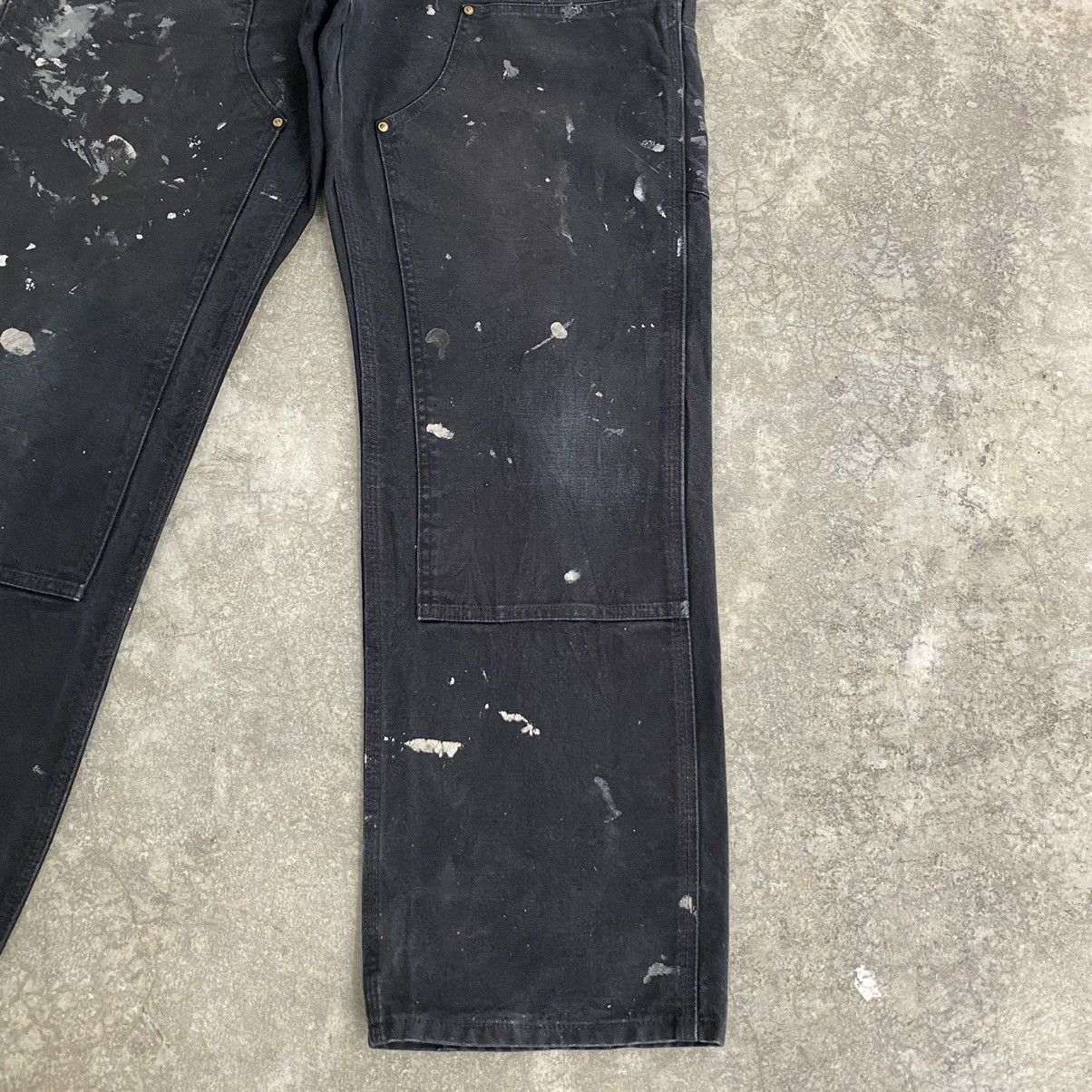 Carhartt VTG Carhartt Double Knee Faded Splatter Painter Pants Size US 35 - 8 Thumbnail