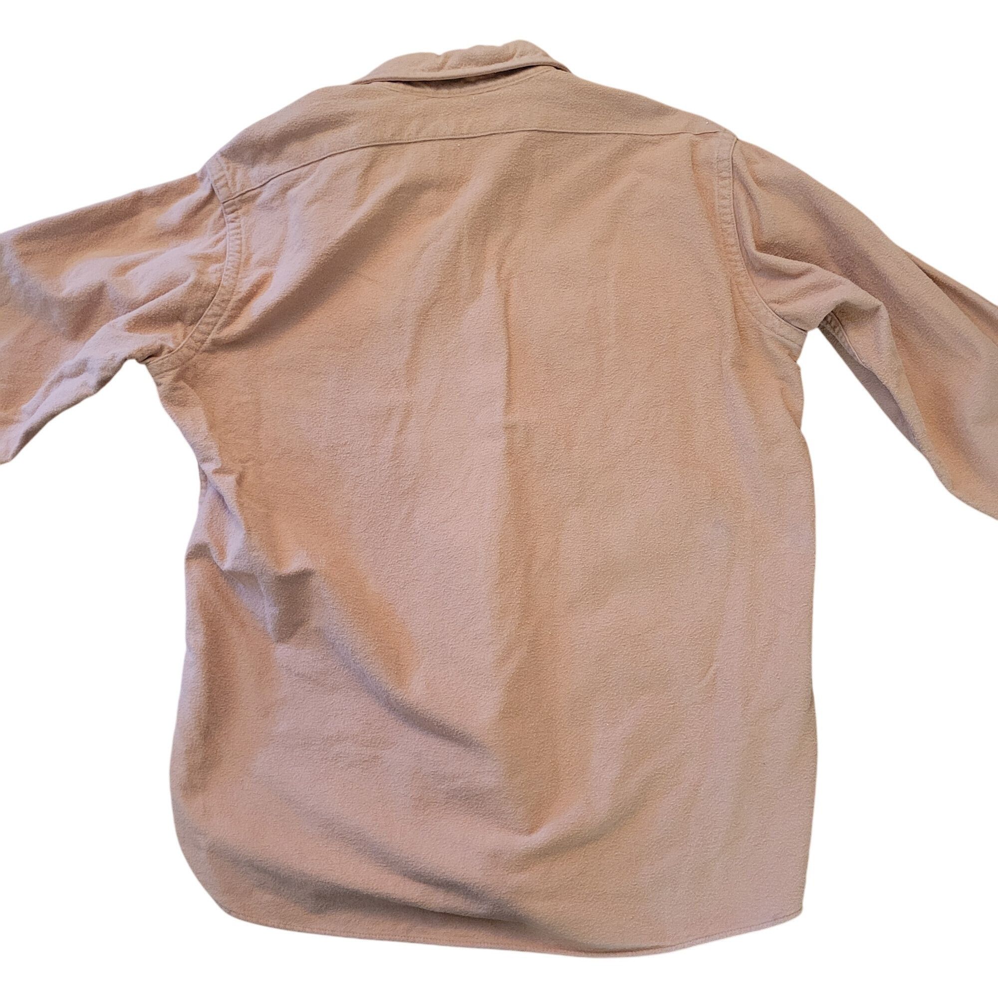 L.L. Bean LL Bean 15.5 Regular Chamois Cloth Shirt Peach Long Sleeve B Size US M / EU 48-50 / 2 - 2 Thumbnail