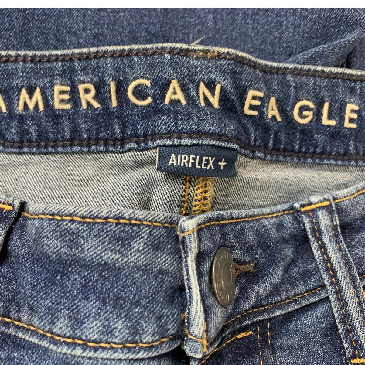 American Eagle Outfitters New American Eagle Mens 34 X 32 Cotton Blend Denim Jeans Size US 34 / EU 50 - 5 Thumbnail