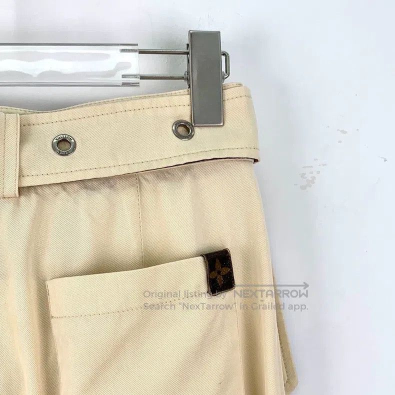 Louis Vuitton Louis Vuitton Beige belt logo presbyopic casual pants tape Size US 36 / EU 52 - 5 Thumbnail