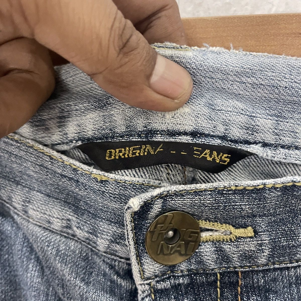 Japanese Brand Vintage Original Style 92 Buckle Denim Jeans Size 30" / US 8 / IT 44 - 5 Thumbnail