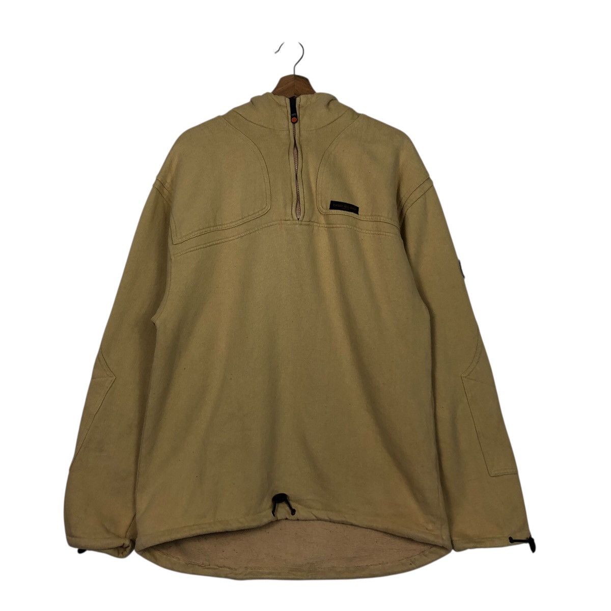 Japanese Brand EXSTO Polar Fleece Half-Zip Hooded Pullover Size US M / EU 48-50 / 2 - 13 Thumbnail