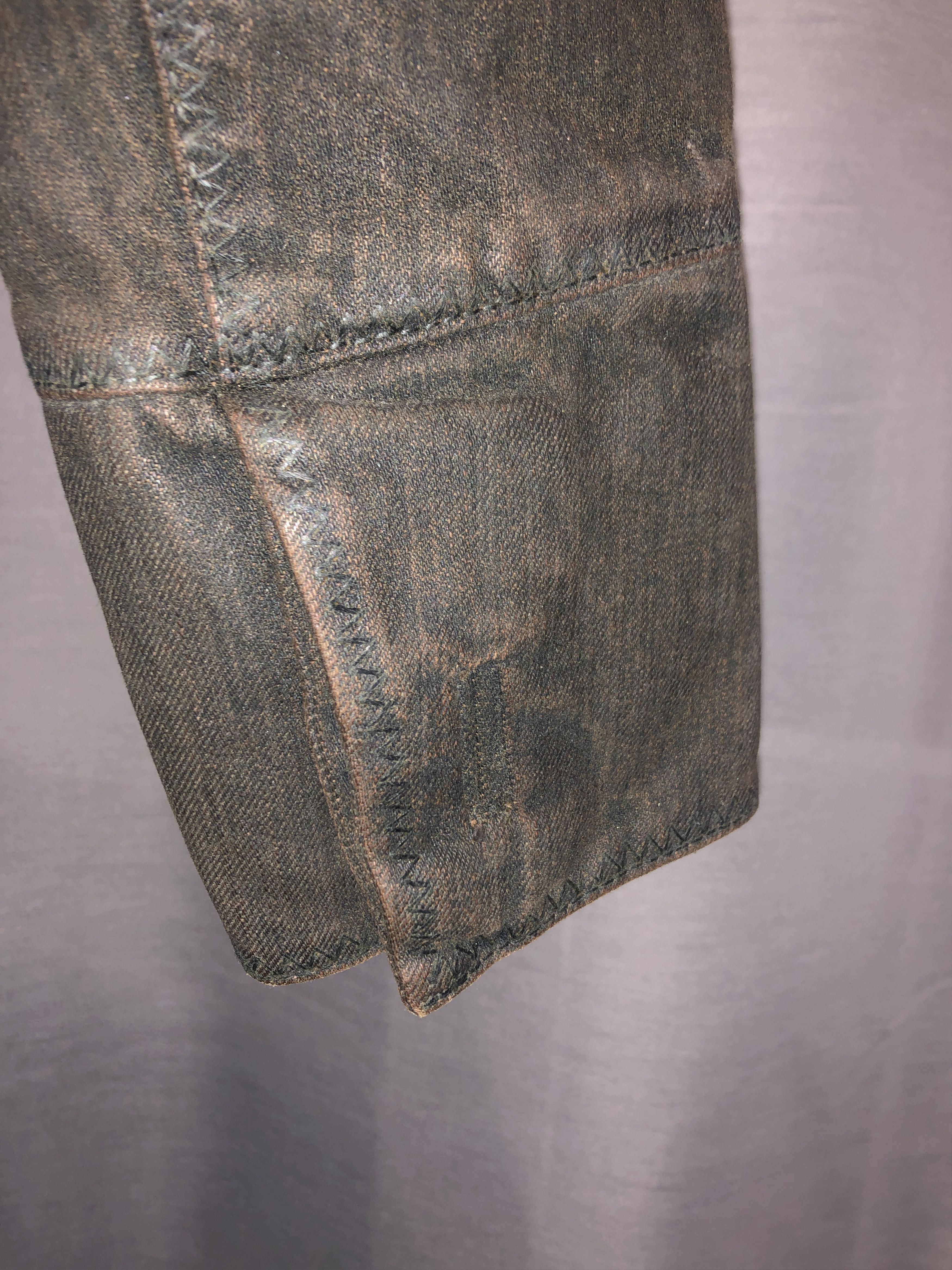 John Galliano Piratesque Asymmetric Denim Jacket Size L / US 10 / IT 46 - 17 Thumbnail