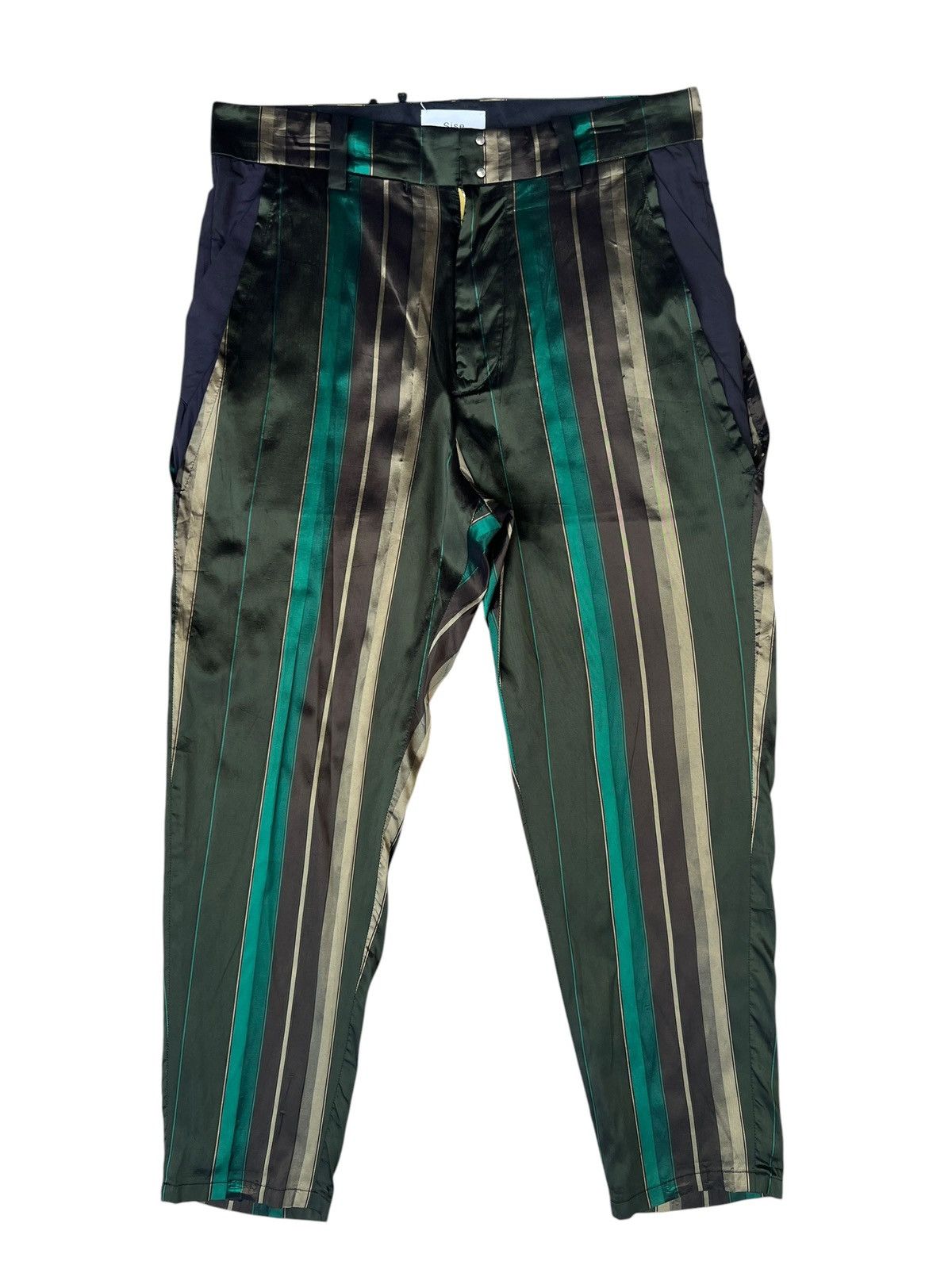 Cristaseya SISE Japan Triacetate + Silk Psychedelic Trouser Pant Size US 31 - 1 Thumbnail