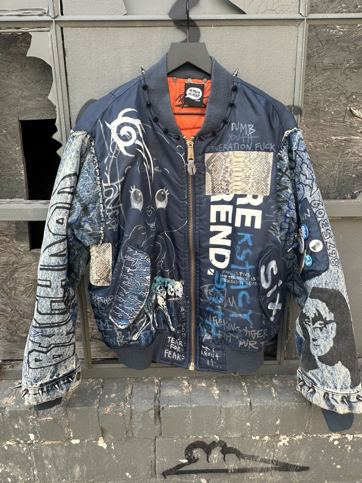 Other Himumimdead Spiked Bomber Jacket Size US M / EU 48-50 / 2 - 1 Thumbnail