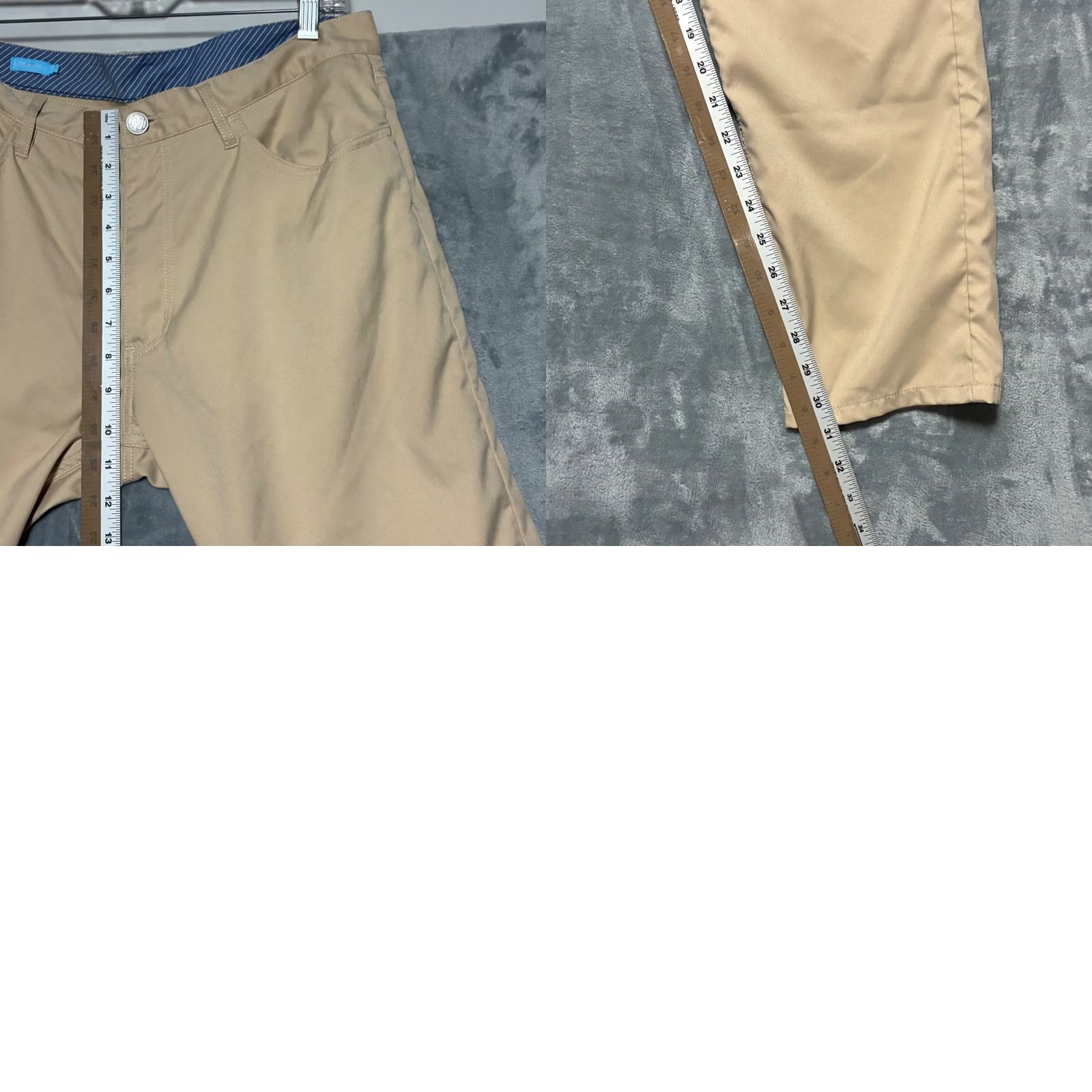 J.McLaughlin J.McLaughlin Recycled Polyester 5-Pocket Performance Pants Mens 33 Khaki Tan Size US 33 - 8 Thumbnail