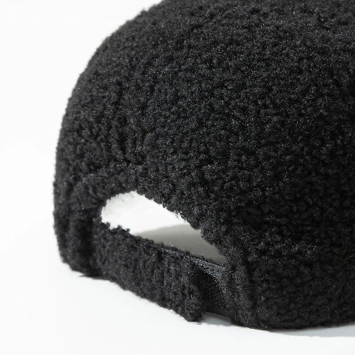 Other Black Cozy Sherpa Fleece Baseball Cap Winter Warm Soft Size ONE SIZE - 3 Thumbnail