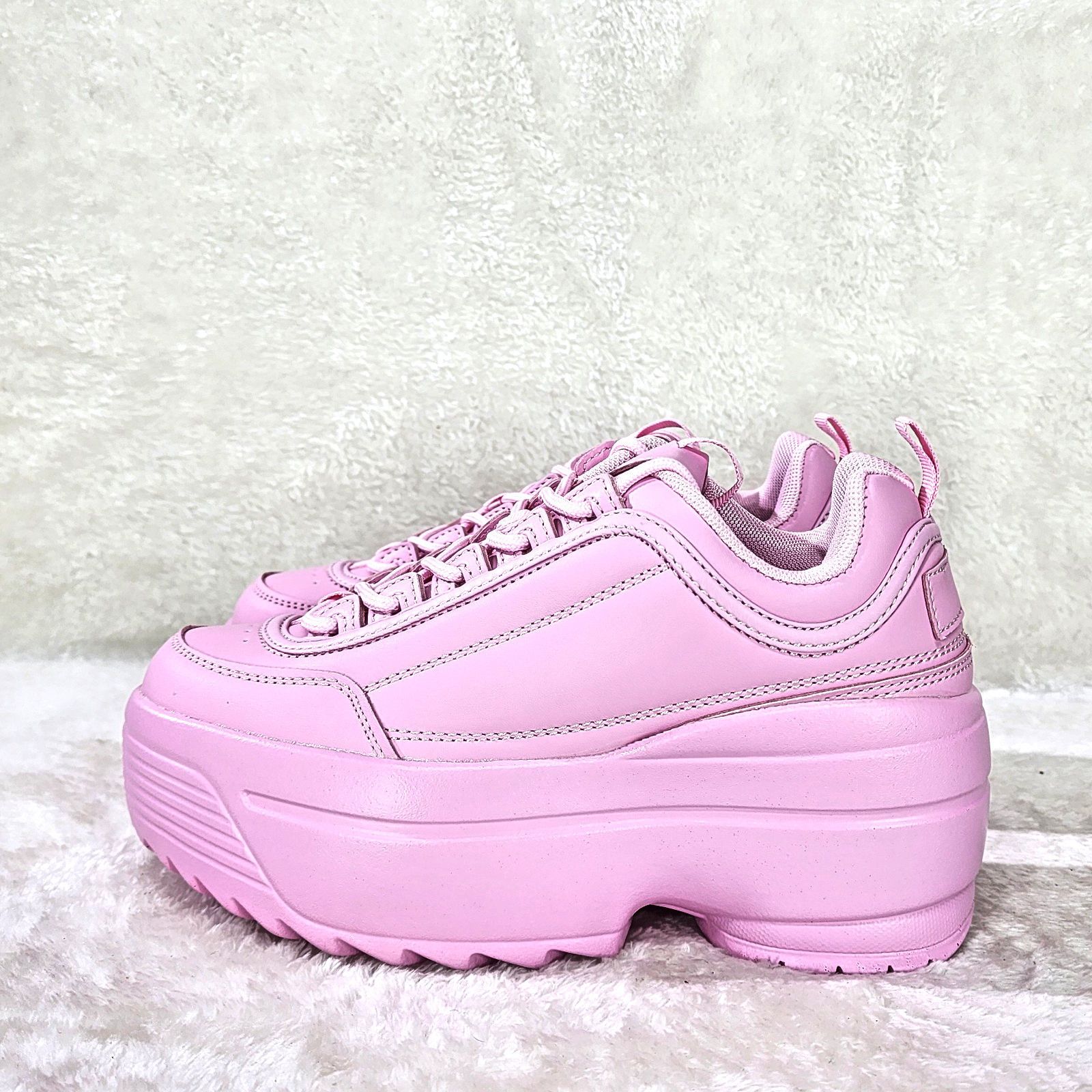 Other Ultra Cush Baby Light Pink Platform Sneakers (US Shoe Size ( Size US 11 / IT 41 - 4 Thumbnail