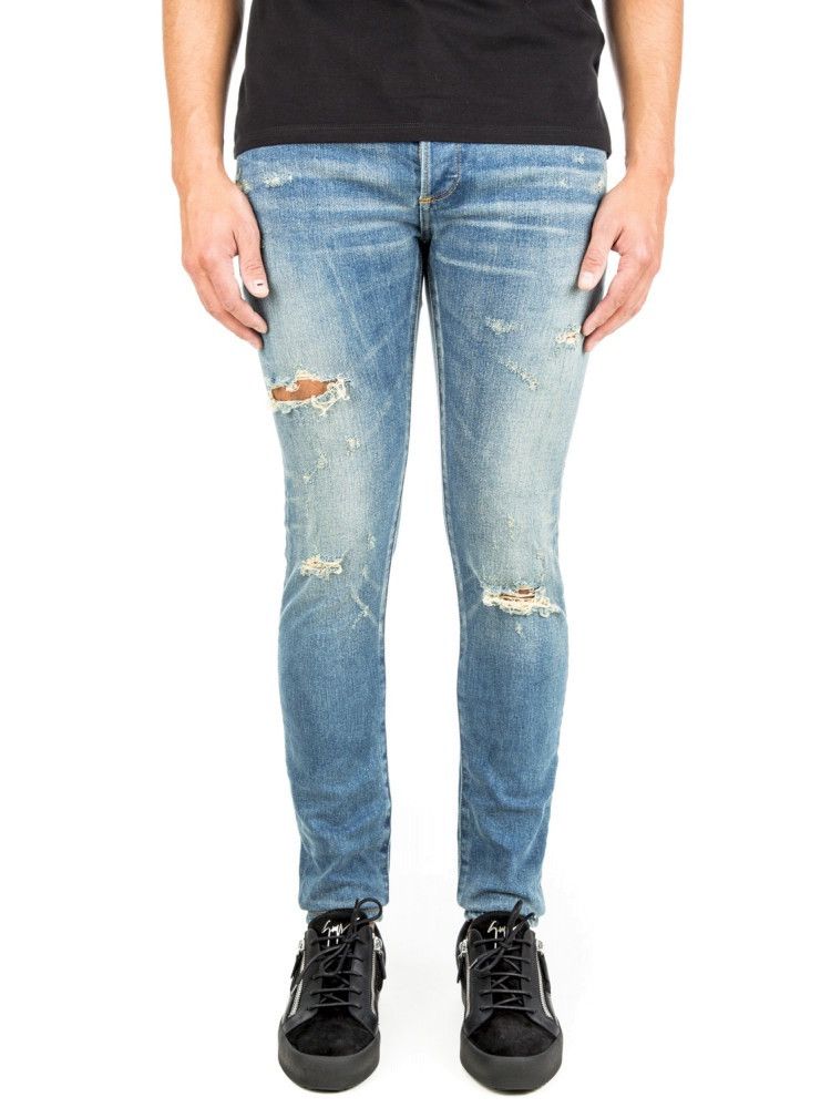 Balmain BALMAIN PARIS Distressed Skinny Jeans Size US 30 / EU 46 - 17 Thumbnail