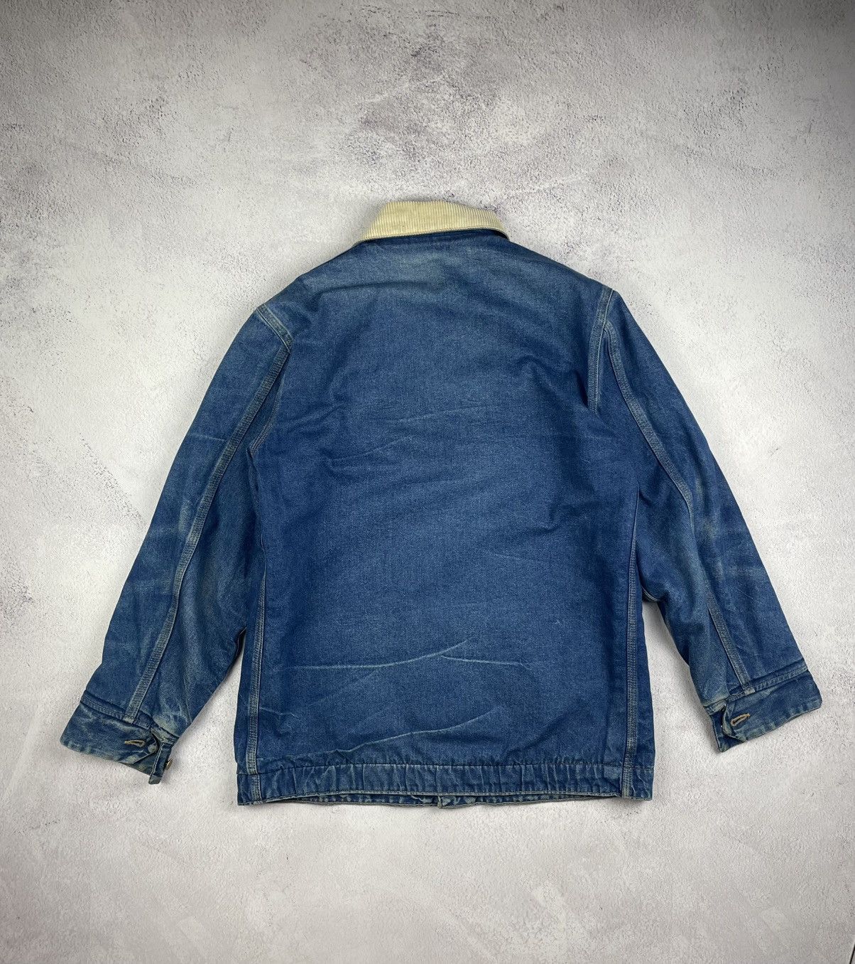Sears Vintage 70s 80s Roebucks Denim Chore Jacket USA Corduroy Size US L / EU 52-54 / 3 - 9 Thumbnail