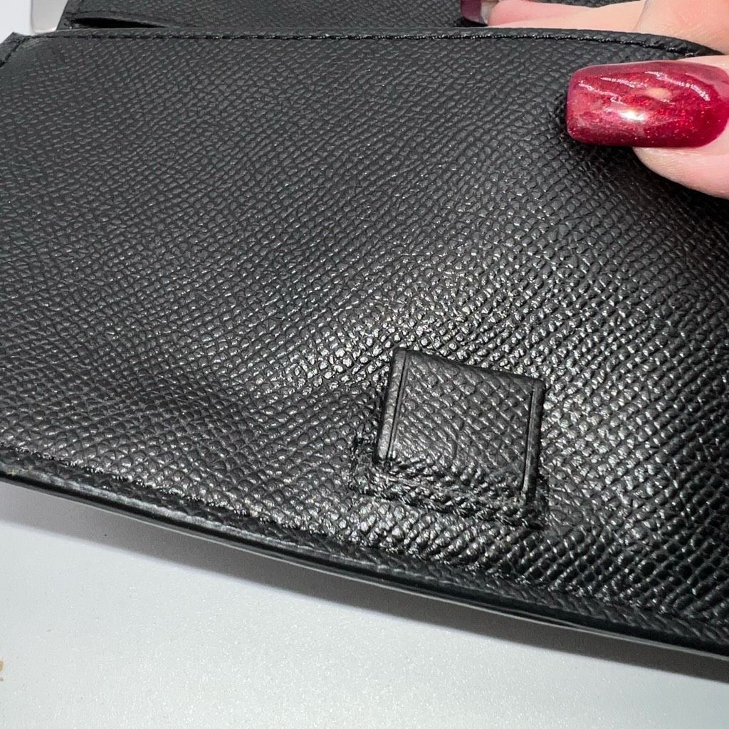 Coach Coach Black Leather Checkbook Cover Size ONE SIZE - 8 Thumbnail
