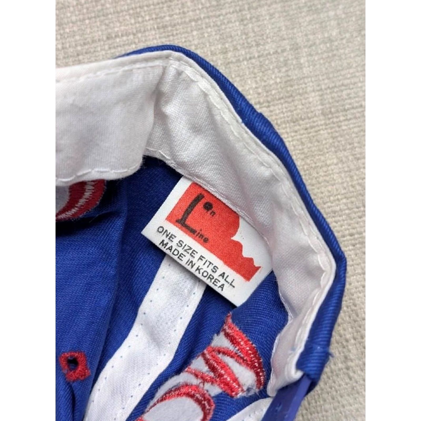 Vintage VINTAGE 1994 WORLD CUP IN LINE Hat Men Adjustable Blue Cotton Soccer USA 1990s snapback Size ONE SIZE - 5 Thumbnail