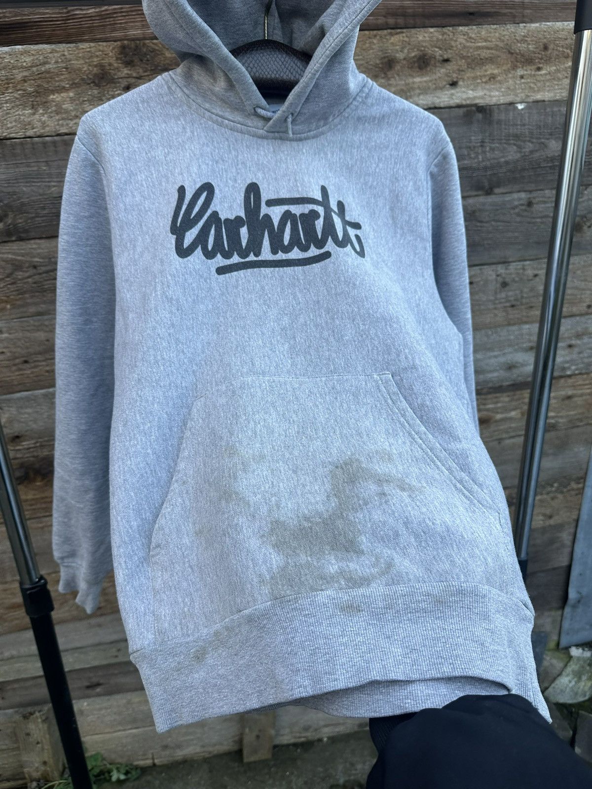 Carhartt × Vintage Vintage Carhartt Big Logo Hoodie Size US S / EU 44-46 / 1 - 3 Thumbnail