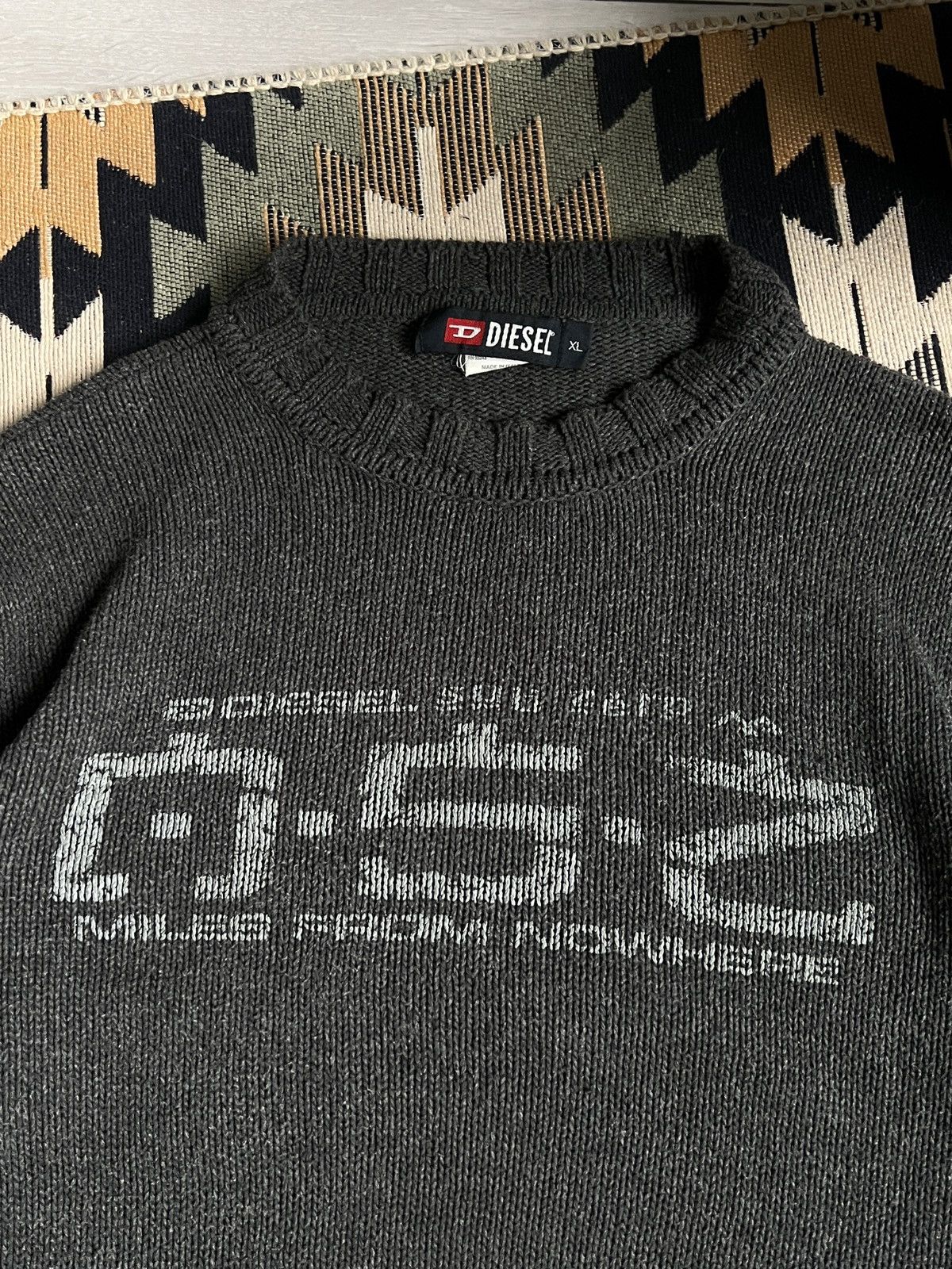 Diesel Vintage Diesel Y2K Avand Garde Knit Sweater Size US XL / EU 56 / 4 - 6 Thumbnail