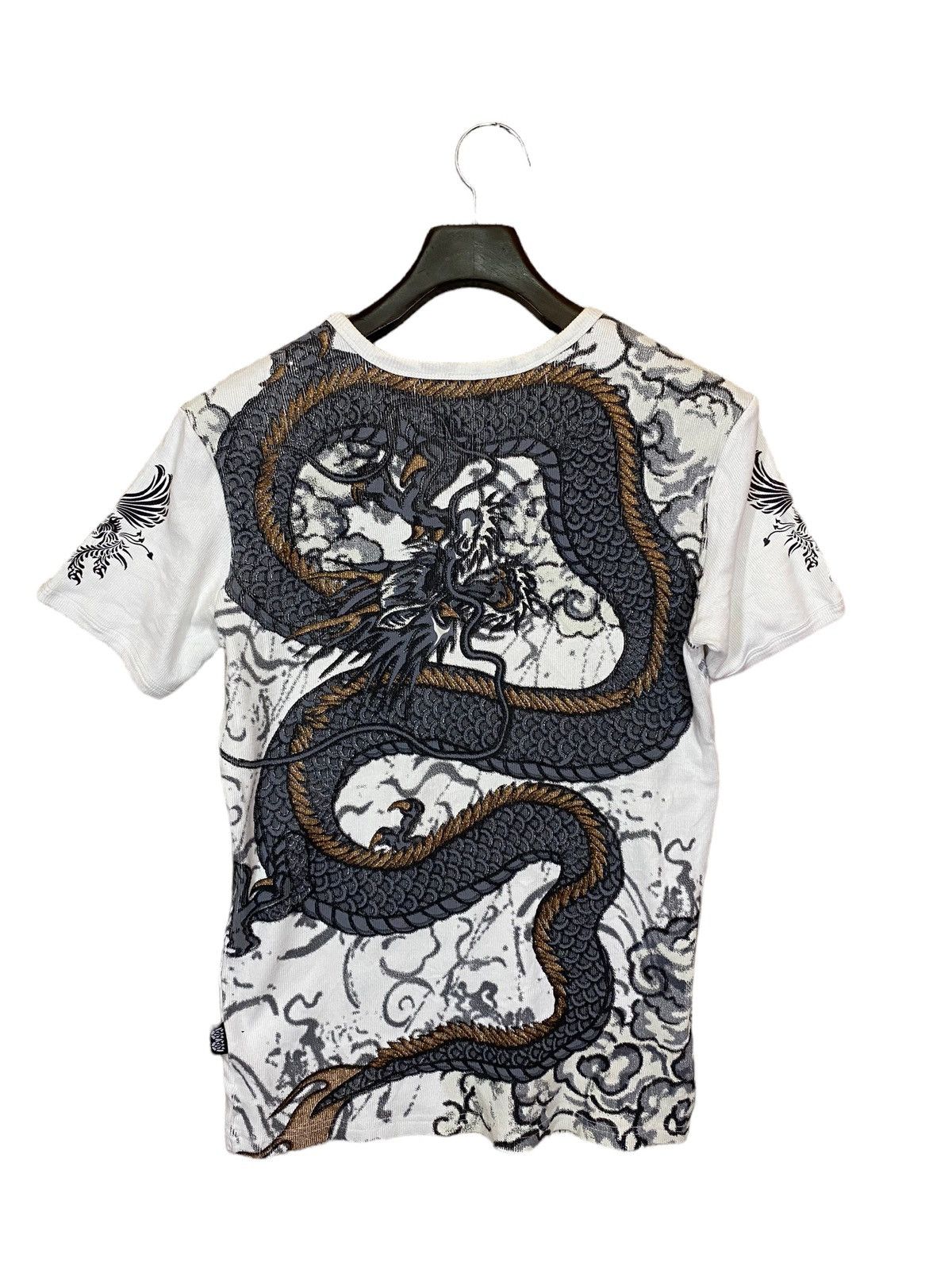 Japanese Brand Sukajan tshirt stretchable full printed dragon Size US L / EU 52-54 / 3 - 2 Thumbnail
