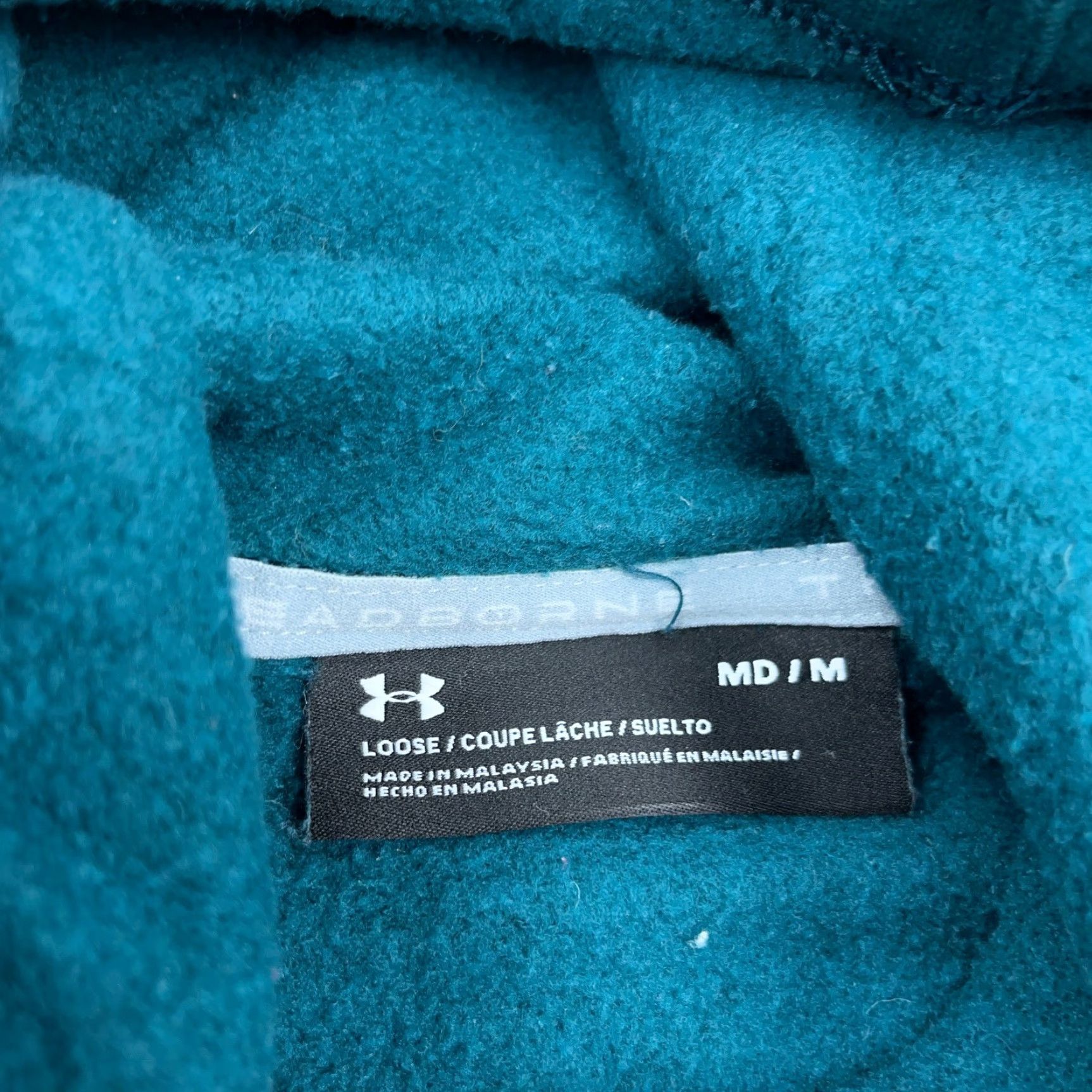 Under Armour Under Armour Hoodie Women Medium Green Sweatshirt Pullover Logo Pockets All Seasons Fashion 90s Modern Sports Mens Womens Size M / US 6-8 / IT 42-44 - 6 Thumbnail