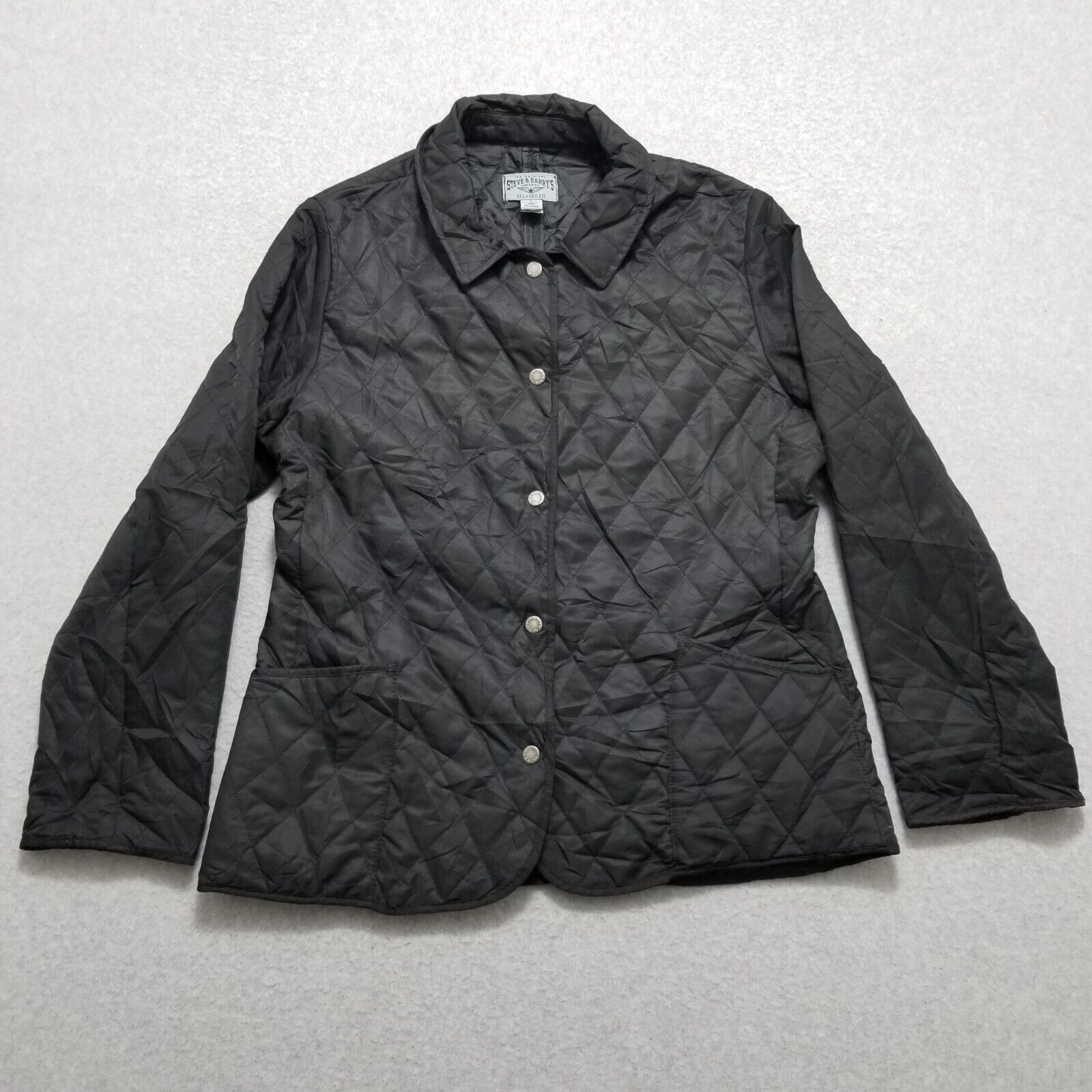 Steve And Barrys Steve & Barrys Jacket Womens Large Snap Pockets Lightweight Size L / US 10 / IT 46 - 1 Thumbnail