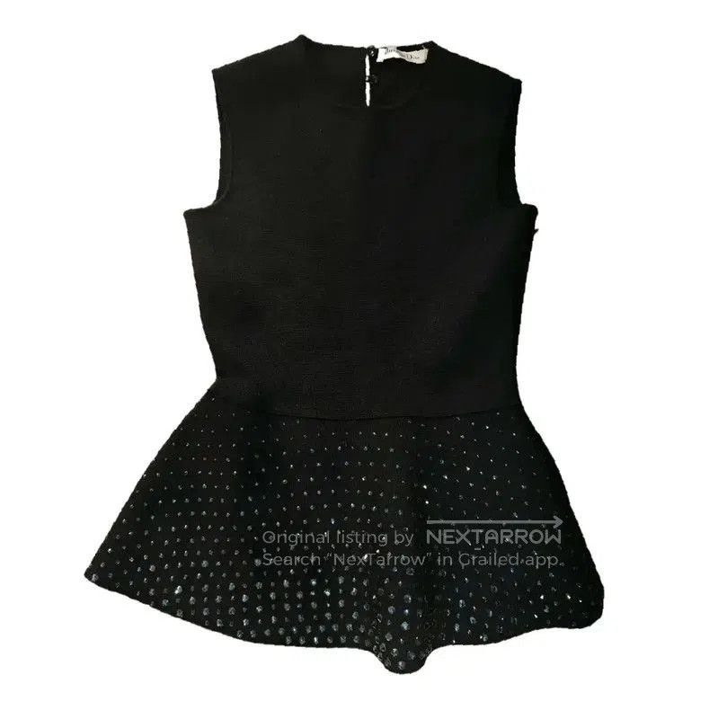 Dior Dior Women's Black Wool Short Sleeve Top . Size S / US 4 / IT 40 - 4 Thumbnail