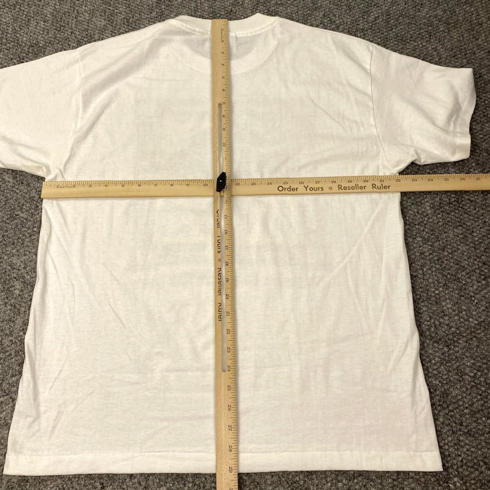 Hanes VINTAGE March of Dimes Walk America Shirt Mens Large White 90s USA Flag Graphic Print T-Shirt Mens Size US L / EU 52-54 / 3 - 6 Thumbnail