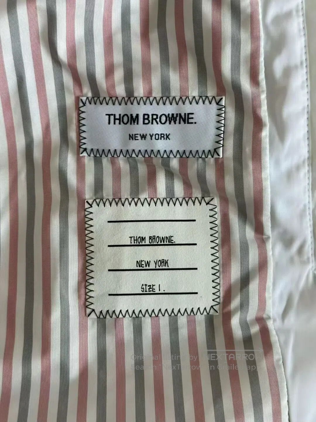 Thom Browne Thom Browne White Hooded Quilted Down Jacket with Back Col Size US S / EU 44-46 / 1 - 3 Thumbnail