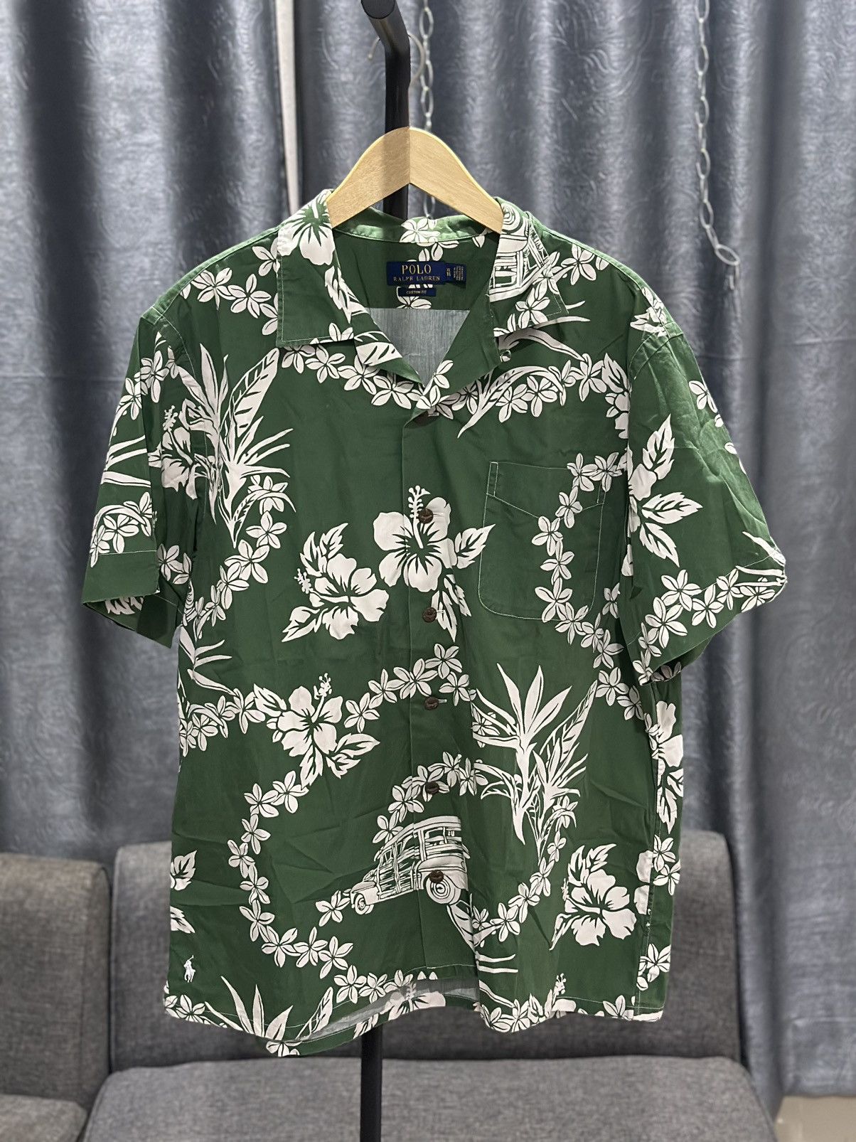 Polo Ralph Lauren Polo Ralph Lauren Open Collar Aloha Shirt Size US XL / EU 56 / 4 - 1 Thumbnail
